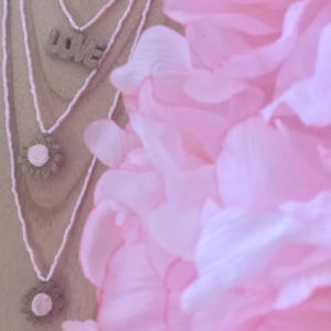 Little Pink Daisy set - perles de rocailles roses - Bijoux Bohème